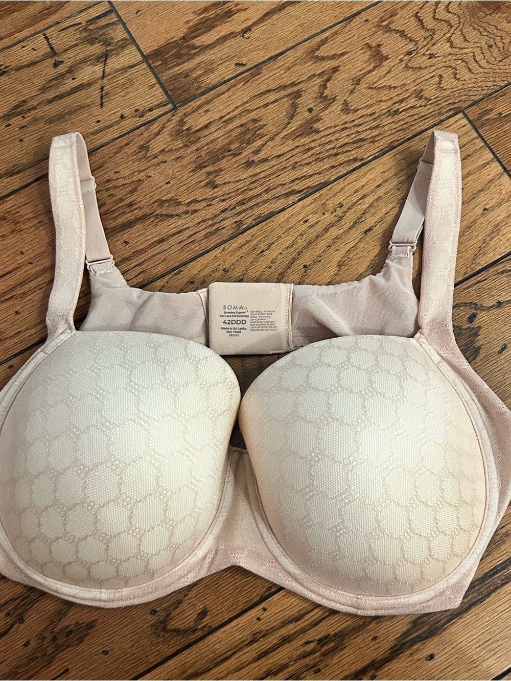 Soma Stunning Support Geo Lace Full Coverage Bra 42DDD